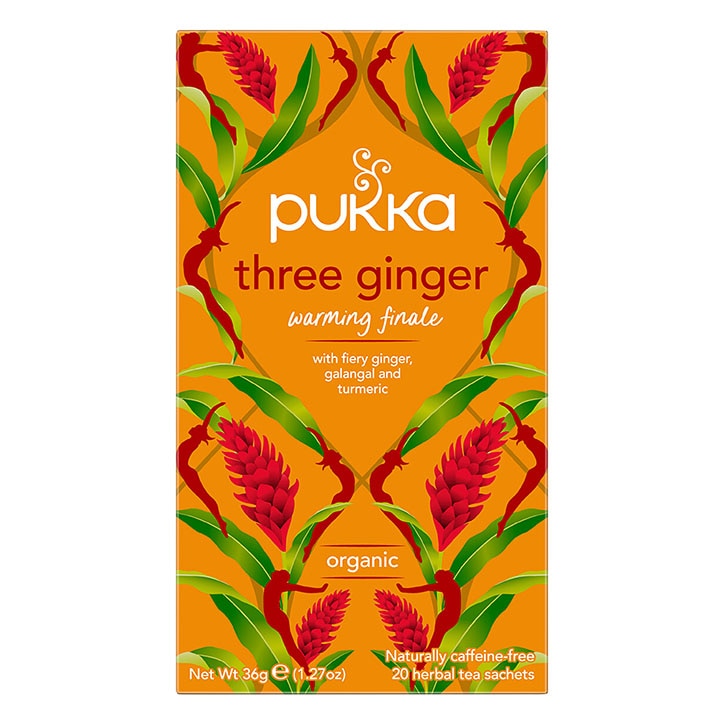 Pukka Organic Three Ginger Tea 20 Tea Bags